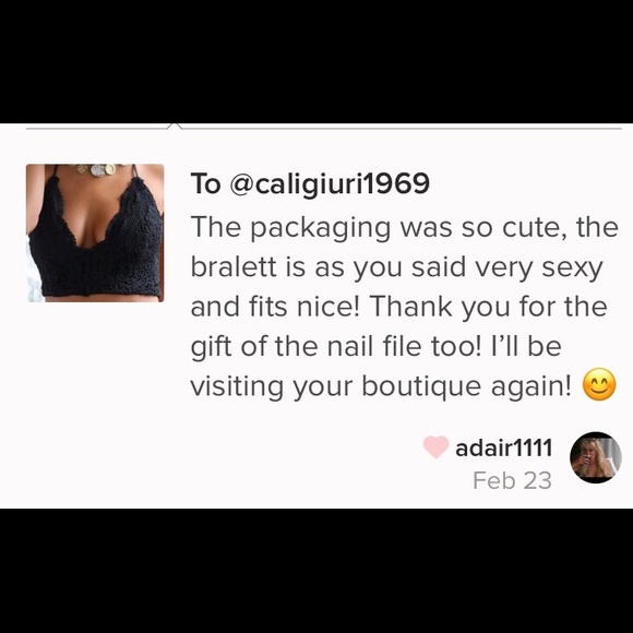 New! Sexy Black Lace Bralette - Picture 5 of 6